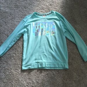VS Pink Baby Blue Crew Neck